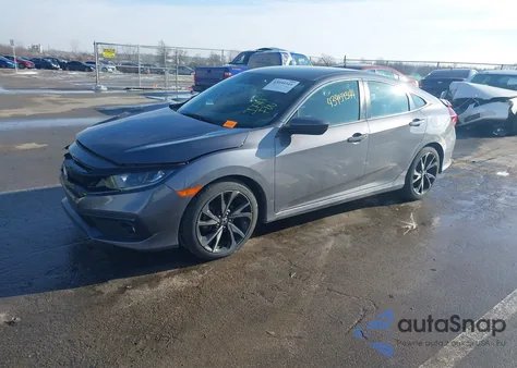2019 Honda Civic Sport from USA, damaged, VIN 2HGFC2F82KH501742